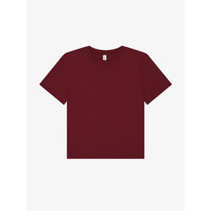 T-shirt Women's Heavy Boxy Maroon / XS - personalizzabile con logo