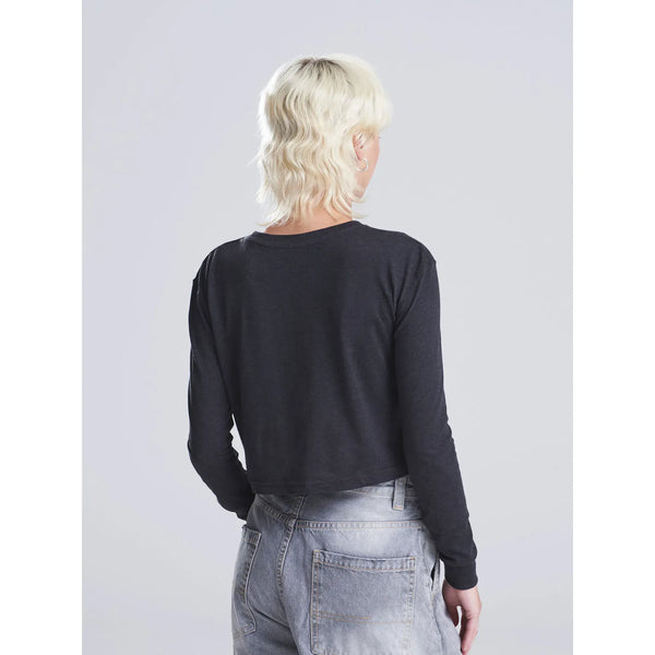 T-shirt Women's Long Sleeved Cropped T - personalizzabile con logo