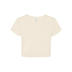T-shirt Women's Micro Rib Baby beige / XS - personalizzabile con logo