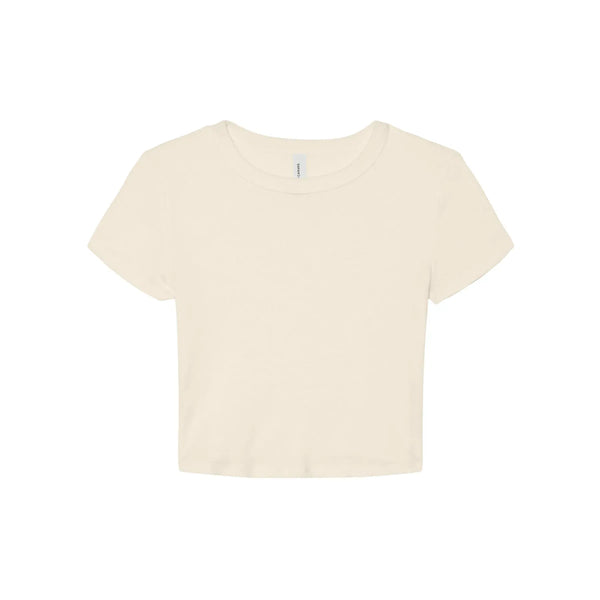 T-shirt Women's Micro Rib Baby beige / XS - personalizzabile con logo