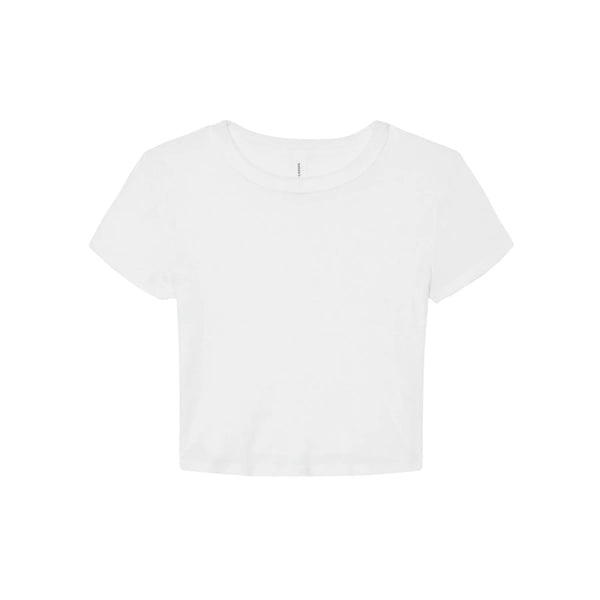 T-shirt Women's Micro Rib Baby bianco / XS - personalizzabile con logo