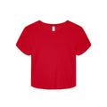 T-shirt Women's Micro Rib Baby rosso / XS - personalizzabile con logo