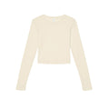 T-shirt Women’s Micro Rib Long Sleeve Baby beige / XS - personalizzabile con logo