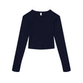 T-shirt Women’s Micro Rib Long Sleeve Baby blu / XS - personalizzabile con logo