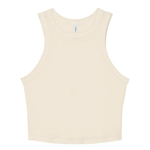 T-shirt Women's Micro Rib Racer Tank beige / XS - personalizzabile con logo