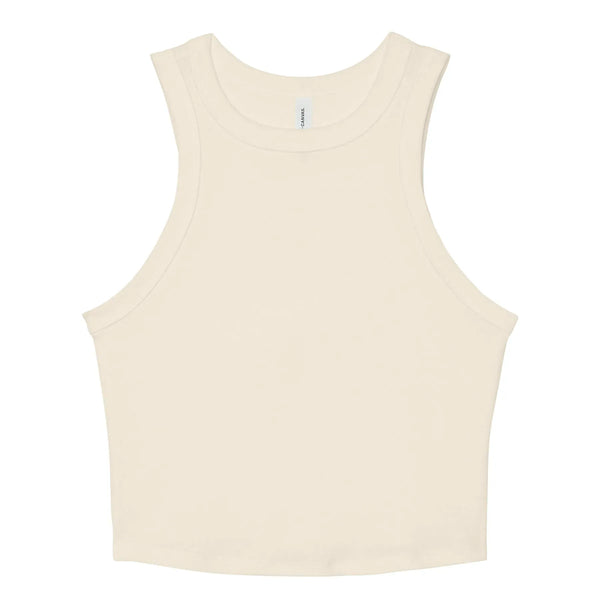 T-shirt Women's Micro Rib Racer Tank beige / XS - personalizzabile con logo