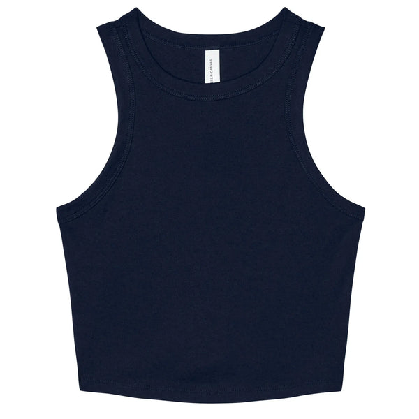 T-shirt Women's Micro Rib Racer Tank blu / XS - personalizzabile con logo