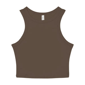 T-shirt Women's Micro Rib Racer Tank marrone / XS - personalizzabile con logo
