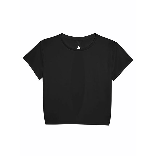 T-shirt Women'S Open Back T nero / XS - personalizzabile con logo