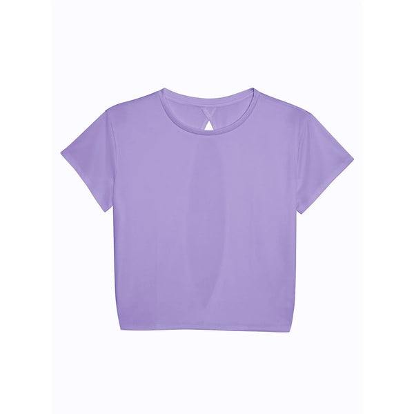 T-shirt Women'S Open Back T viola / XS - personalizzabile con logo