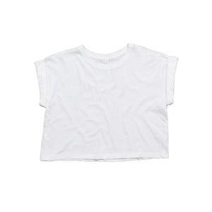 T-shirt Women's Organic Crop Top T bianco / XS - personalizzabile con logo