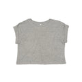 T-shirt Women's Organic Crop Top T grigio / XS - personalizzabile con logo