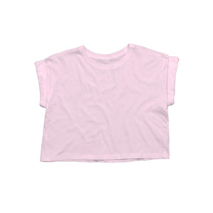 T-shirt Women's Organic Crop Top T rosa / XS - personalizzabile con logo