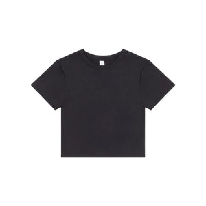 T-shirt Women’s Recycled Cropped T nero / XS - personalizzabile con logo