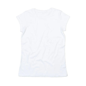 T-shirt Women's Roll Sleeve T bianco / S - personalizzabile con logo