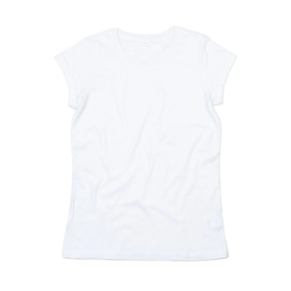 T-shirt Women's Roll Sleeve T bianco / S - personalizzabile con logo