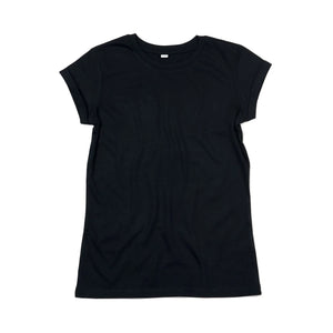 T-shirt Women's Roll Sleeve T nero / XS - personalizzabile con logo