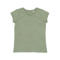 T-shirt Women's Roll Sleeve T verde / S - personalizzabile con logo