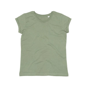 T-shirt Women's Roll Sleeve T verde / S - personalizzabile con logo