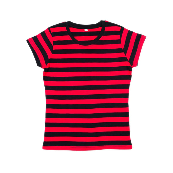 T-shirt Women' Stripy T black/red / S - personalizzabile con logo