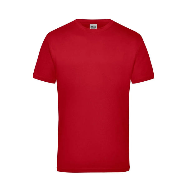 T-shirt Workwear-t Men rosso / S - personalizzabile con logo