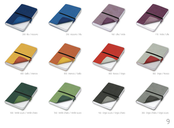 TACCUINI FLEX MADE IN ITALY Elastico / 9x14 - personalizzabile con logo