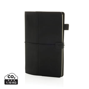 Taccuino 3in1 ricaricabile Daily Notes Binder in PU nero - personalizzabile con logo