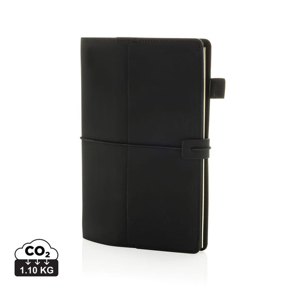 Taccuino 3in1 ricaricabile Daily Notes Binder in PU nero - personalizzabile con logo