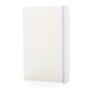 Taccuino A5 basic plain bianco - personalizzabile con logo