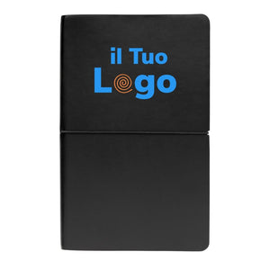 Taccuino A5 con elegante copertina morbida - personalizzabile con logo