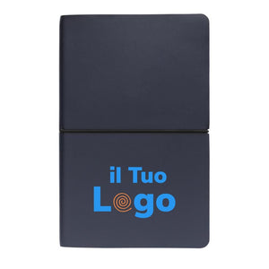 Taccuino A5 con elegante copertina morbida - personalizzabile con logo