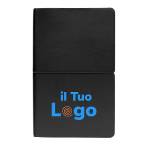 Taccuino A5 con elegante copertina morbida - personalizzabile con logo