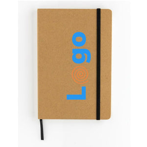 Taccuino A5 crafstone in carta kraft e pietra riciclati - personalizzabile con logo