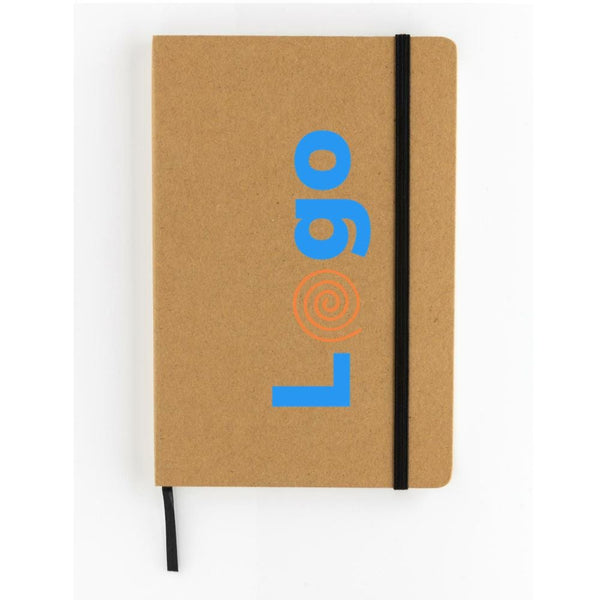 Taccuino A5 crafstone in carta kraft e pietra riciclati - personalizzabile con logo
