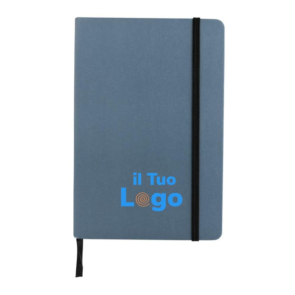 Taccuino A5 crafstone in carta kraft e pietra riciclati royal - personalizzabile con logo