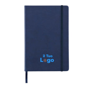 Taccuino A5 Deluxe con copertina rigida in PU - personalizzabile con logo