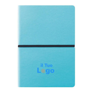 Taccuino A5 Deluxe con copertina soffice - personalizzabile con logo