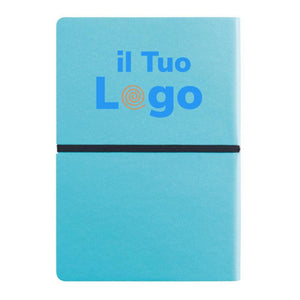 Taccuino A5 Deluxe con copertina soffice - personalizzabile con logo