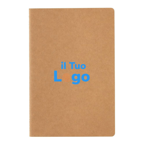 Taccuino A5 FSC® con copertina morbida - personalizzabile con logo