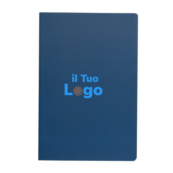 Taccuino A5 Impact con copertina morbida e carta di pietra colorato - personalizzabile con logo