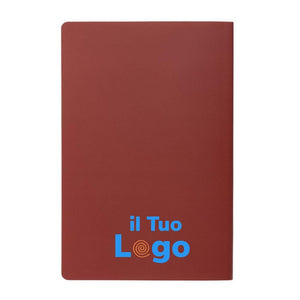 Taccuino A5 Impact con copertina morbida e carta di pietra colorato - personalizzabile con logo