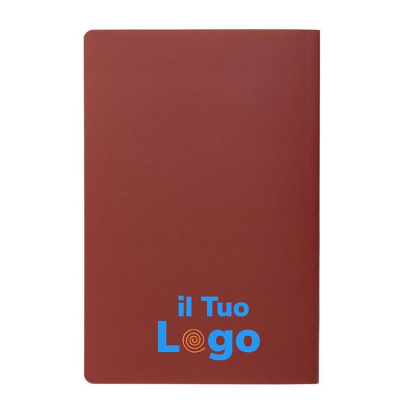 Taccuino A5 Impact con copertina morbida e carta di pietra colorato - personalizzabile con logo