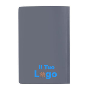 Taccuino A5 Impact con copertina morbida e carta di pietra colorato - personalizzabile con logo