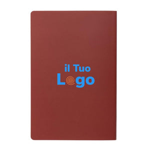 Taccuino A5 Impact con copertina morbida e carta di pietra colorato - personalizzabile con logo