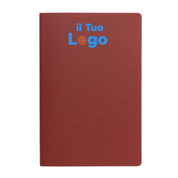 Taccuino A5 Impact con copertina morbida e carta di pietra colorato - personalizzabile con logo