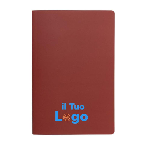 Taccuino A5 Impact con copertina morbida e carta di pietra colorato - personalizzabile con logo