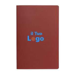 Taccuino A5 Impact con copertina morbida e carta di pietra colorato - personalizzabile con logo