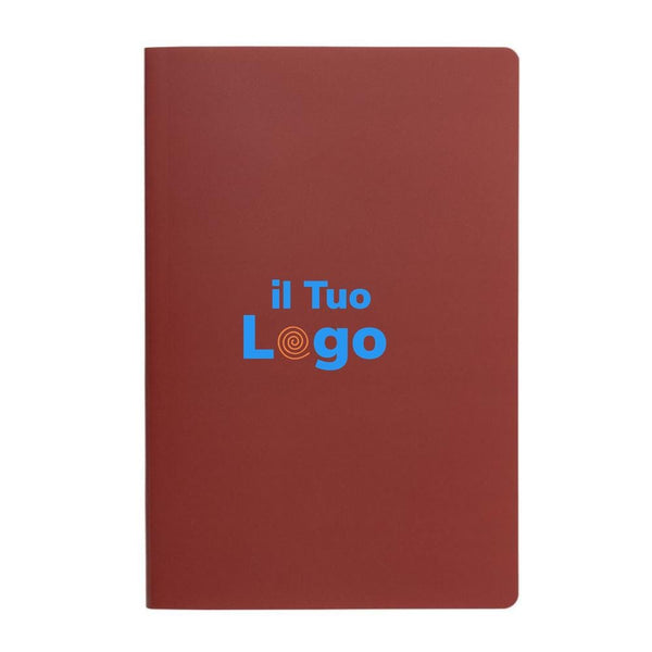 Taccuino A5 Impact con copertina morbida e carta di pietra colorato - personalizzabile con logo