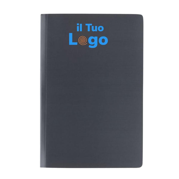 Taccuino A5 Impact con copertina morbida e carta di pietra - personalizzabile con logo