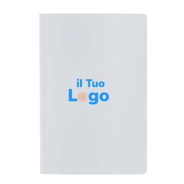 Taccuino A5 Impact con copertina morbida e carta di pietra - personalizzabile con logo